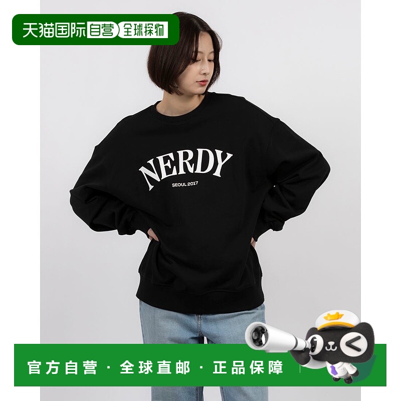 日本直邮NERDY 赛丽芙拱门标志运动衫 [NE8621EU000865] 深蓝色