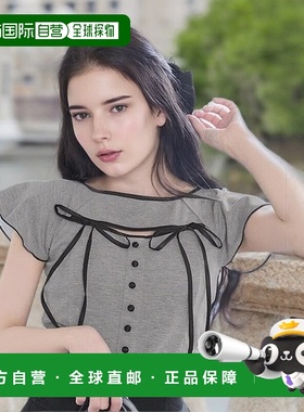日本直邮日潮 michellmacaron双喇叭袖蝴蝶结上衣品番:SOA0010