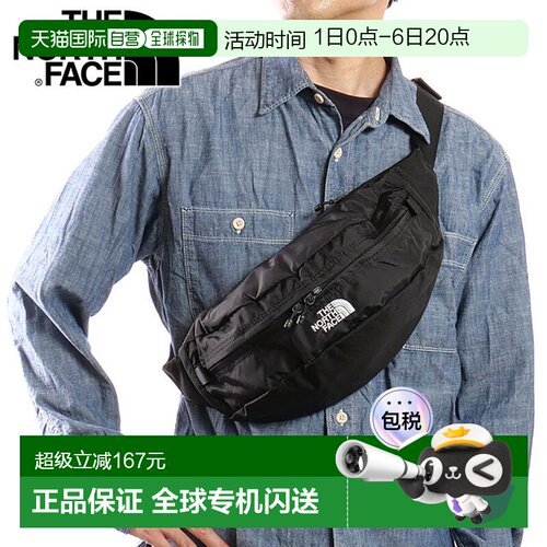 日本直邮THE NORTH FACE男女同款腰包户外登山包NM72304-K