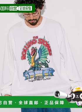 1h可退 日本直邮FREAK'S STORE 男装 联名The Rolling Stones 长T