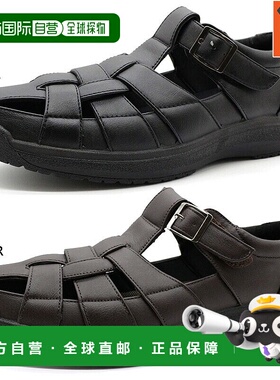 日本直邮Wilson 男士 3E 宽 Gurkha Turtle 凉鞋适合办公室驾驶和