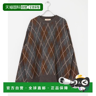 型阿甘纹套头针织衫 1h可退 宽松版 男装 半透 日本直邮FORK&SPOON