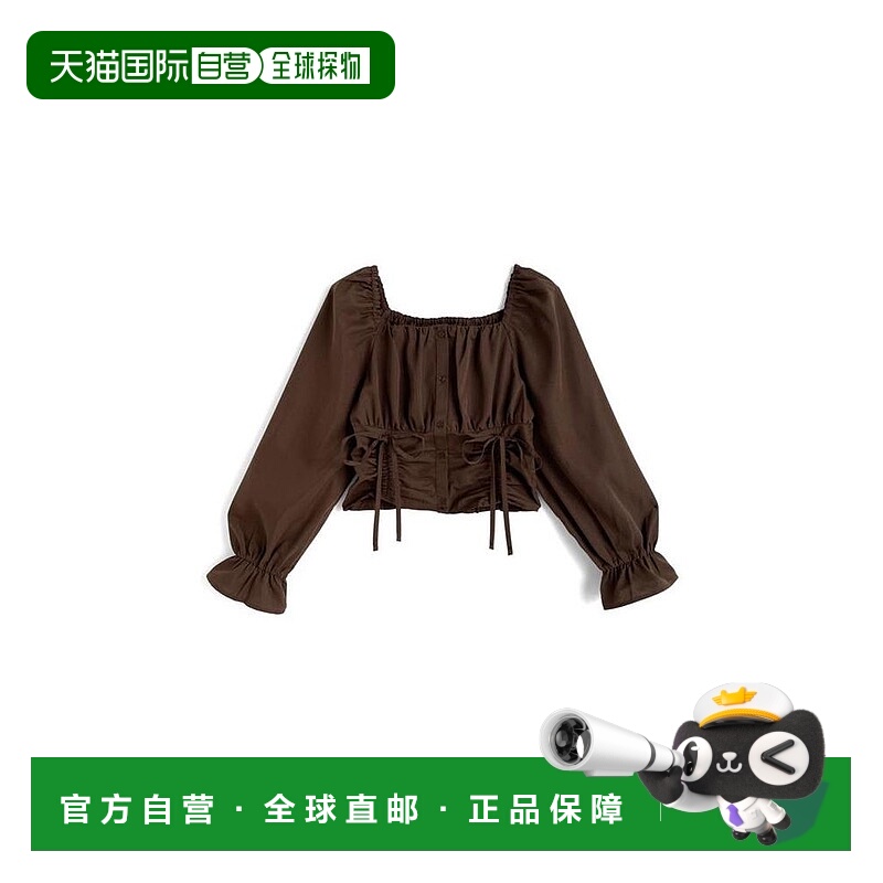 日本直邮日潮 GRL2Way束胸风抽绳衬衫al314露肩