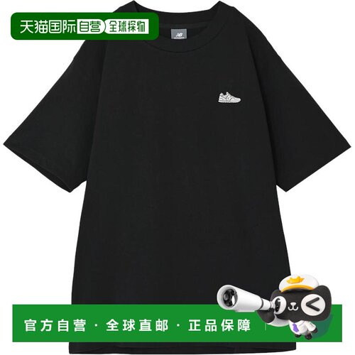 日本直邮New Balance 574 鞋贴宽松套头圆领针织短袖T恤 男款