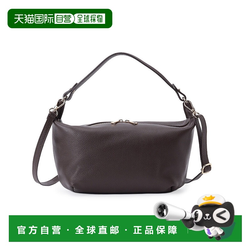 1h可退 日本直邮MILOS 男女同款 牛革 单手柄肩背包 宽幅拉链设计