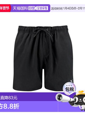 日本直邮PUMA 中长款泳裤 907660 黑色