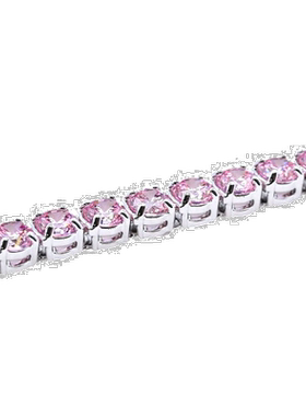 日本直邮SWAROVSKI 手链2023SSMatrix网球手链银粉色5648931