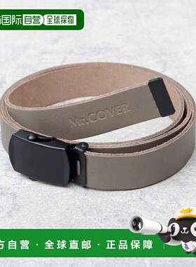 日本直邮Mr.COVER 黑色金属扣牛皮长款腰带 MC2062皮带