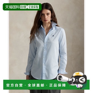 Lauren 贝 日本直邮Polo 长袖 1h可退 棉质衬衫 女士经典 Ralph 修身