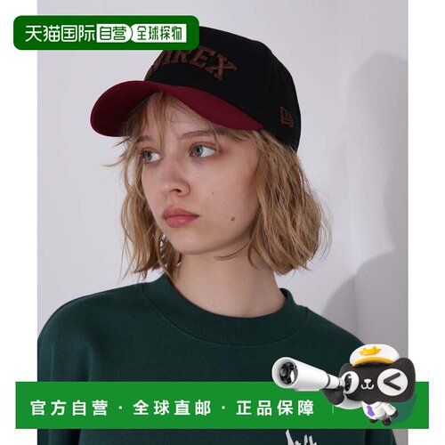 日本直邮NEWERA 9FORTY A-FRAME LOGO CAP 鸭舌帽 酒红色 可调节