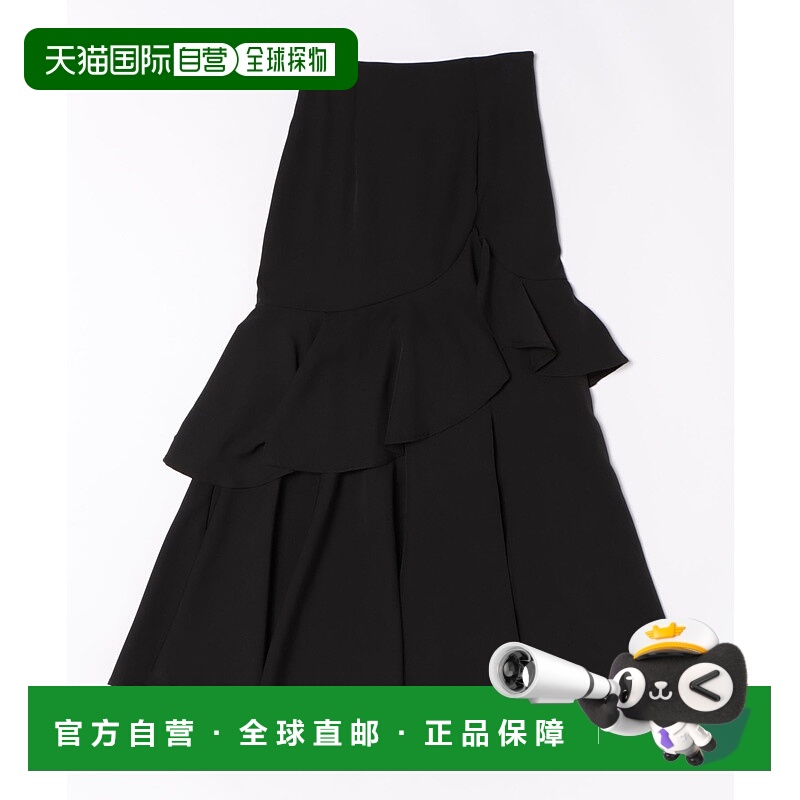 1h可退 日本直邮INGNI 女装 蕾丝拼接不规则长裙 半身裙 19993001