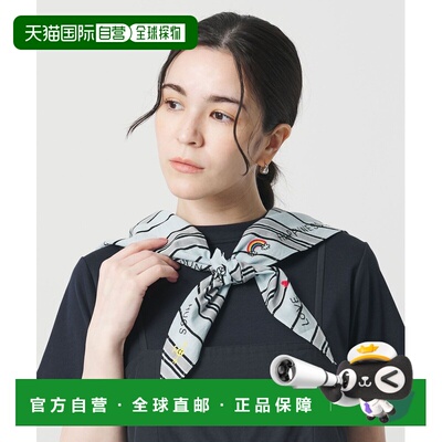 日本直邮BENARAS by citrus女士条纹三角方巾 18363000007