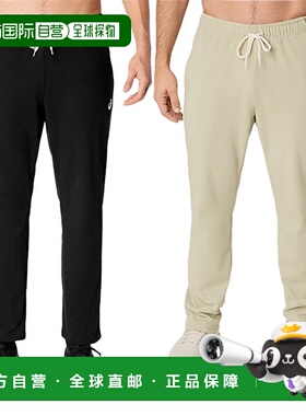 日本直邮ASICS 男士重磅针织直筒裤服装长裤健身运动服训练服ASIC