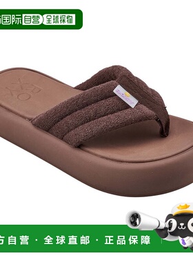 日本直邮ROXY 厚底鼻绪沙滩凉鞋 24SPRSD241205BRN 棕色