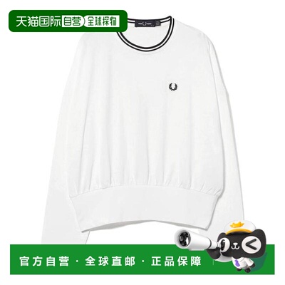 Ray BEAMS FRED PERRY / 罗纹领长袖T恤 【付后1h可退】