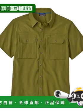 日潮跑腿Patagonia巴塔哥尼亚 男款短袖印花防晒衬衫 GRZG XS 418