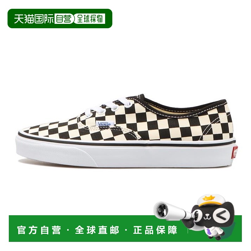 日本直邮Vans Authentic Golden Coast Black White 棋盘格 防滑