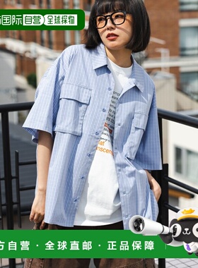 1h可退 日本直邮PAGEBOYLIM 男女同款宽松格纹衬衫 494406