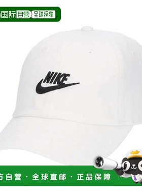 日本直邮Nike YTH Club US CB FUT WSH 棒球帽 白色/（黑色）njp-