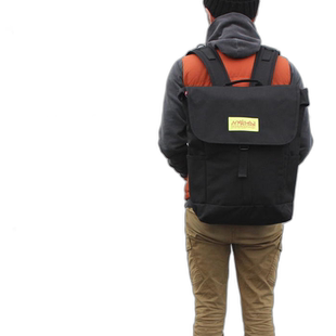 日本直邮manhattan portage 包 Washington SQ 背包乙烯基衬里黑