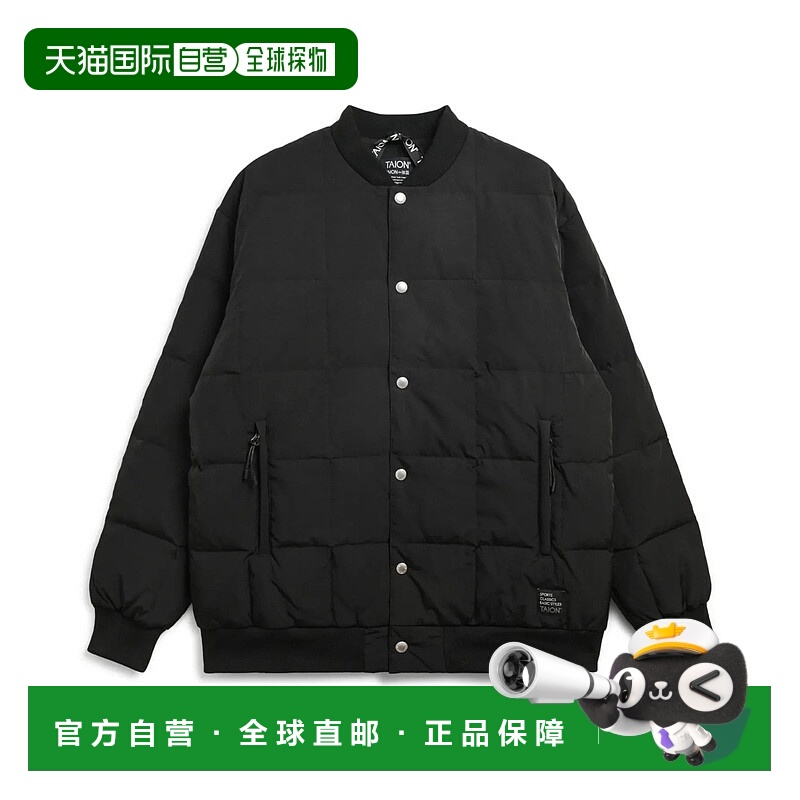 1h可退 日本直邮TAION男装宽松版型800FP羽绒夹克半拉链金属扣设