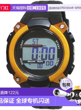 【日本直邮】CREPHA 男士日本两局电波太阳能手表 黑色F-62-474OR