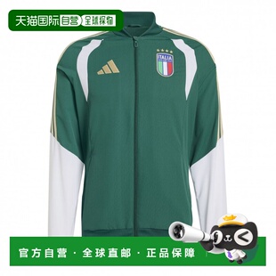 日本直邮adidas 意大利国家队2026年授权展示夹克 JZ9371 上衣 深