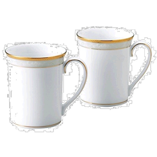 【日本直邮】Noritake则武 马克杯 对杯 310cc 汉普郡金色 2个 好