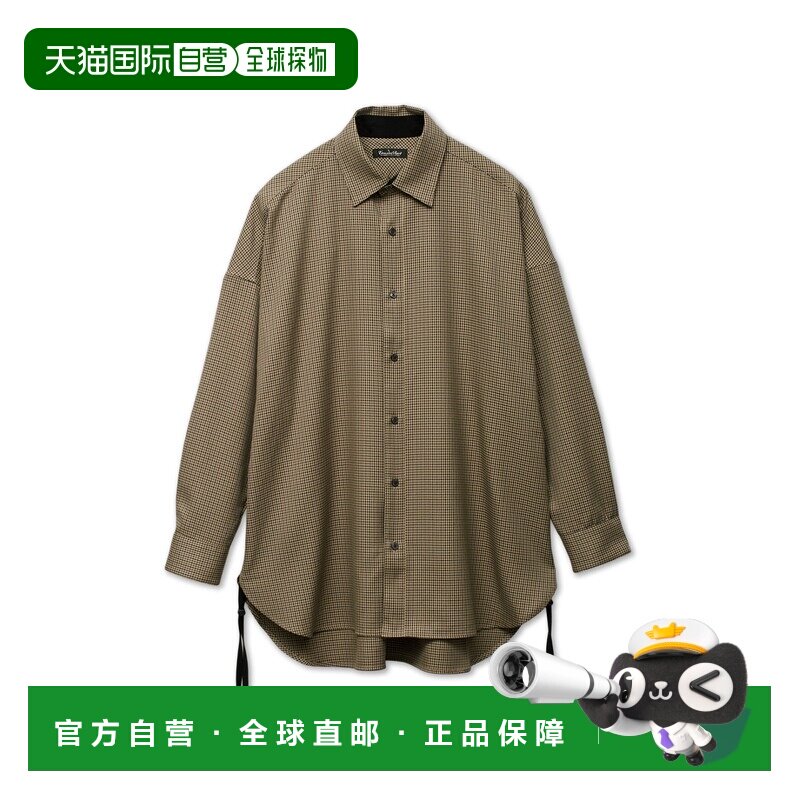 日本直邮TORNADO MART 男士休闲多色鸟眼格纹长袖【付后1h可退】