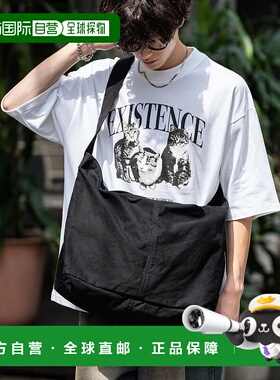 日本直邮Rocky Monroe 纯棉纯色斜挎肩背包 [RK6854AU000277]