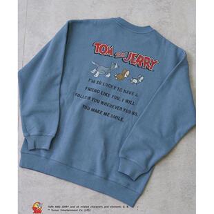 1h可退 日本直邮coen TOM and JERRY 复古风圆领卫衣运动休闲