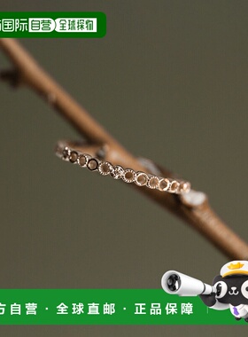 1h可退 日本直邮cui-cui 女士 K10YG 黄金钻石戒指 0.02ct 756525