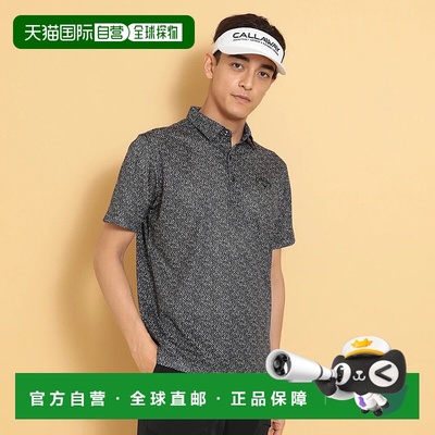日本直邮Callaway-Callaway高尔夫穿短袖衬衫春季夏季凉爽的植物C