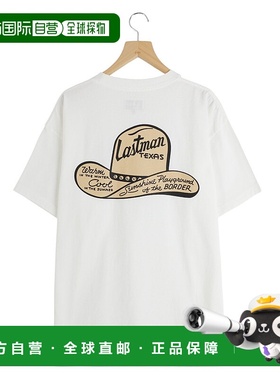 1h可退 日本直邮LASTMAN 男女同款西部帽印花T恤  251LMCT17