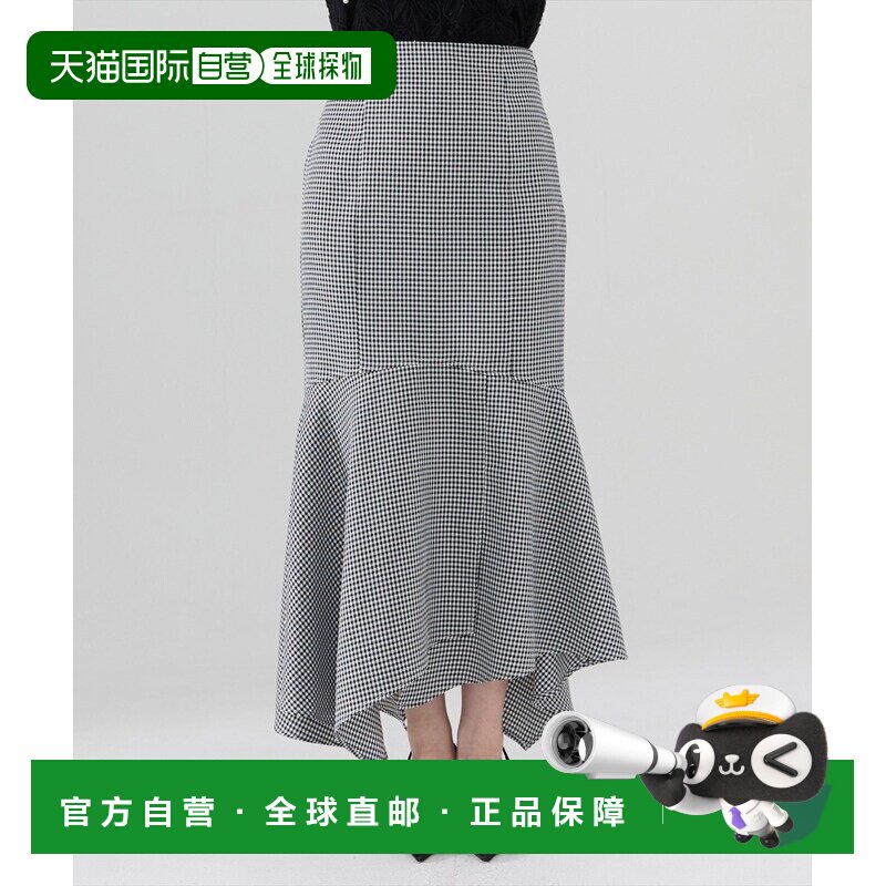 REDYAZEL 女士格纹鱼尾中长裙 20022512500095 【付后1h可退】
