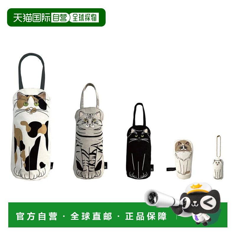日本直邮ROOTOTE 猫纹手提包小包挂饰5件套欧盟动物套娃猫套娃01图片