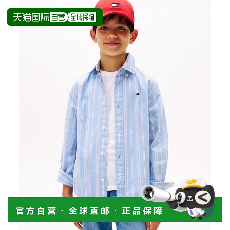 日本直邮TOMMY HILFIGER 条纹针织面料纽扣衬衫 [97267460]