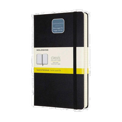 日本直邮MOLESKINE 笔记本 经典Expanded 400张 精装大码方格
