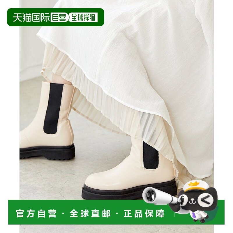 日本直邮Menue 厚底侧边戈尔卡车鞋底靴子 [ME8623BW02146]