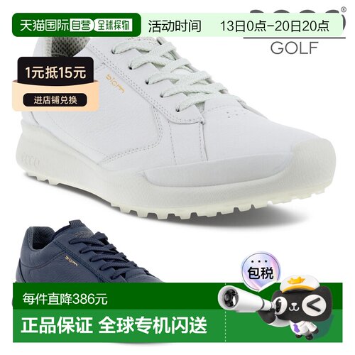 日本直邮ECCO BIOM HYBRID Lace 女士防水无钉高尔夫球鞋100573）