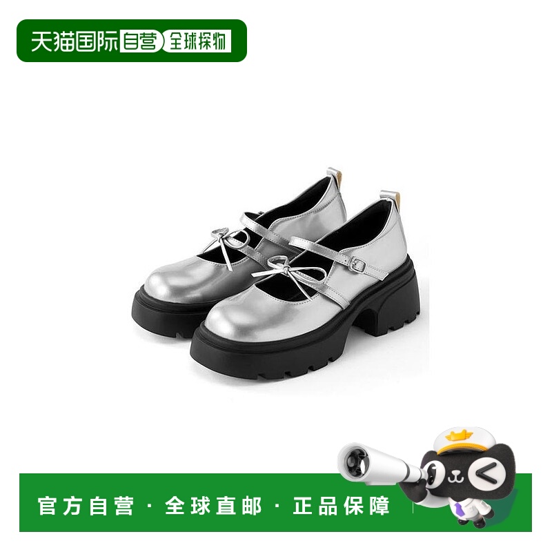 日本直邮日潮 GRL 蝴蝶结带厚底乐福鞋 单鞋松糕鞋女鞋 ZR1205