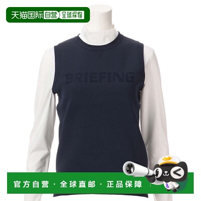 日本直邮BRIEFING 女士高尔夫圆领针织背心 BRG223W22076 背心