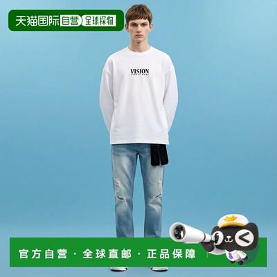 1h可退 日本直邮VISION STREET WEAR 男女同款 熊仔图案长袖T恤