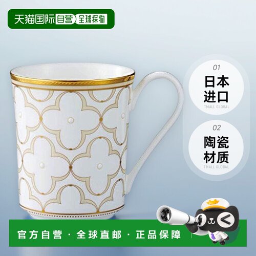 【日本直邮】Noritake则武 马克杯 395cc 金色 骨瓷 T93656/4945