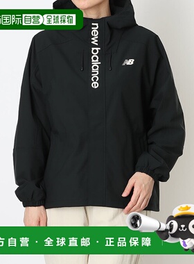 日本直邮New Balance 女款连帽梭织风衣 AWJ45653（黑色）外套
