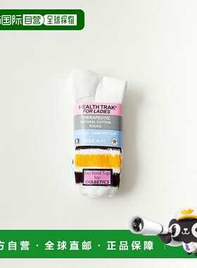 日本直邮Railroad Sock 女士舒适透气2双装条纹袜 RS100036000