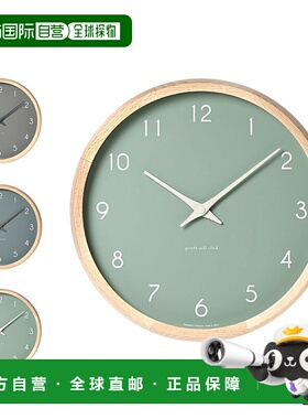 日本直邮高田 Lemnos 时钟挂钟 Campagne Couleur 无秒针 CAMPAGN