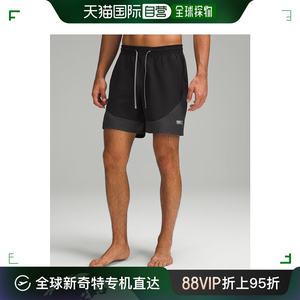 日潮跑腿Lululemon Pace Breaker短裤（无内里） 7英寸 Black/p