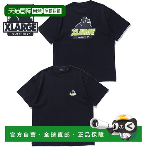 日本直邮X-LARGE SLANTED OG 男士短袖T恤 101263011004 FW26 棉