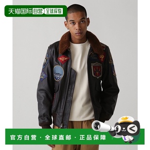 TOP 日本直邮AVIREX GUN皮衣夹克 GOAT